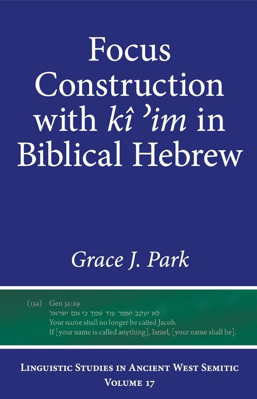 Focus Construction with kî ʾim in Biblical Hebrew (Linguistic Studies in Ancient West Semitic) - Image 1