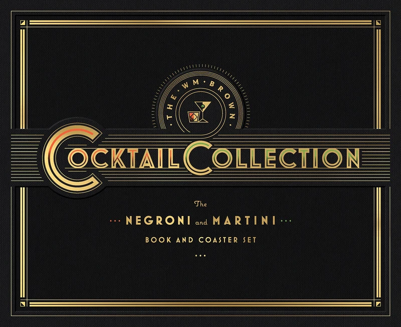 The Wm Brown Cocktail Collection: The Negroni and The Martini: Book and Coaster Set