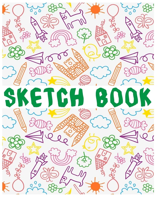 SKETCH BOOK: A Large Notebook With Blank Paper for Drawing, Writing, Painting, Sketching, 100 Pages, 8x10