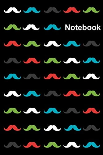 Mustache notebook Journal for Kids & men, women ...: Valentine's day gift, Birthday gift, A gift for any occasion and relation(110 Pages, Lined paper, 6 x 9 size)