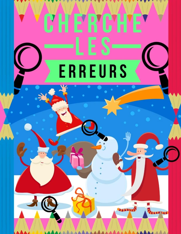 Cherche les Erreurs: Trouve les différences, Livre de jeux pour enfants dès 5 ans, 6 différences entre deux images avec réponses.