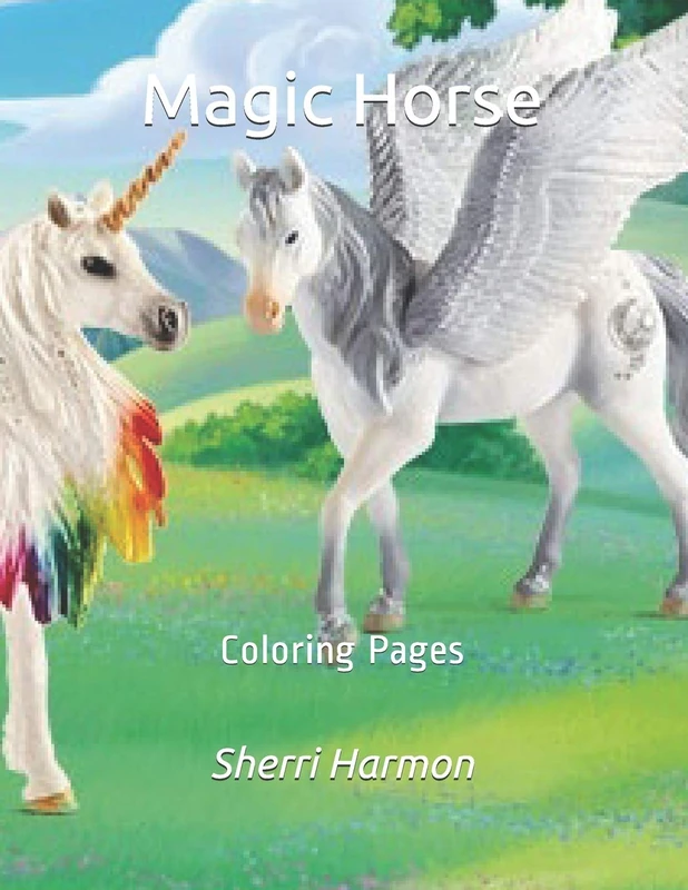 Magic Horse: Coloring Pages: 1 (Carousel)