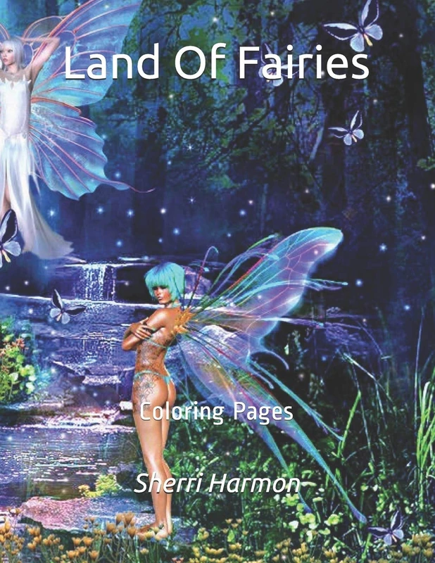 Land Of Fairies: Coloring Pages: 3 (Carousel) - Image 1
