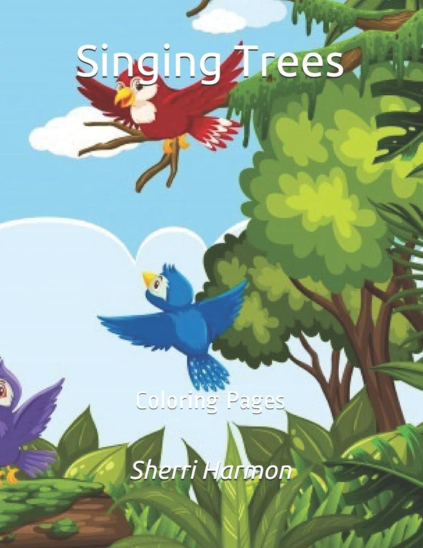 Singing Trees: Coloring Pages: 13 (Carousel) - Image 1