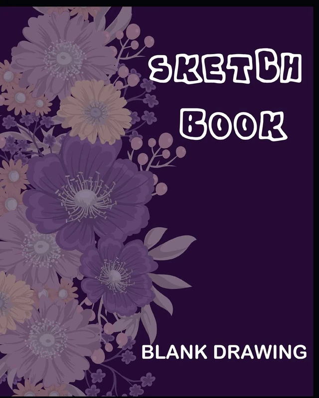 SKETCH BOOK: A Large Notebook With Blank Paper for Drawing, Writing, Painting, Sketching, 100 Pages, 8x10