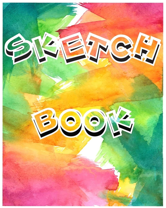 SKETCH BOOK: A Large Notebook With Blank Paper for Drawing, Writing, Painting, Sketching, 100 Pages, 8x10