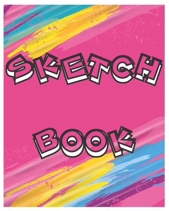 SKETCH BOOK: A Large Notebook With Blank Paper for Drawing, Writing, Painting, Sketching, 100 Pages, 8x10