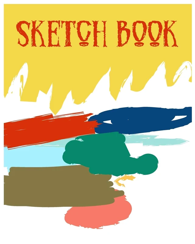SKETCH BOOK: A Large Notebook With Blank Paper for Drawing, Writing, Painting, Sketching, 100 Pages, 8x10