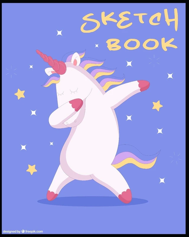 SKETCH BOOK: A Large Notebook With Blank Paper for Drawing, Writing, Painting, Sketching, 100 Pages, 8x10