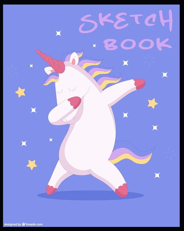 SKETCH BOOK: A Large Notebook With Blank Paper for Drawing, Writing, Painting, Sketching, 100 Pages, 8x10