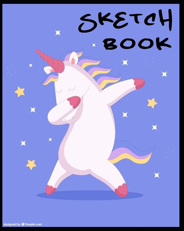 SKETCH BOOK: A Large Notebook With Blank Paper for Drawing, Writing, Painting, Sketching, 100 Pages, 8x10