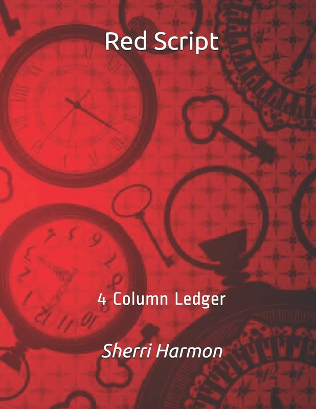 Red Script: 4 Column Ledger