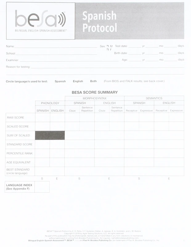 BESA Spanish Protocol