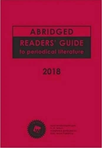 Abridged Readers' Guide to Periodical Literature, 2018 Subscription: 3 Volume Set