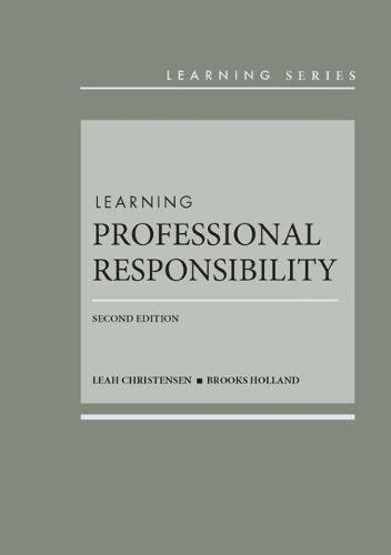 Learning Professional Responsibility (Learning Series)