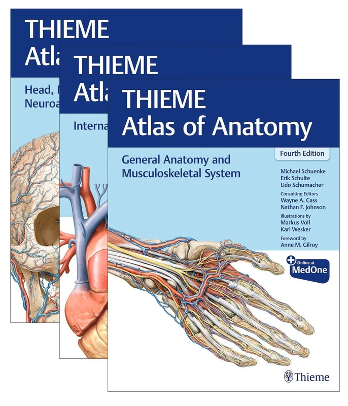 Thieme Atlas of Anatomy, Three Volume Set, Fourth Edition