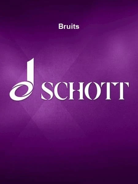 Bruits: for wind quintet and piano. flute, oboe, clarinet in Bb, horn in F, bassoon, and piano. Partition et parties.