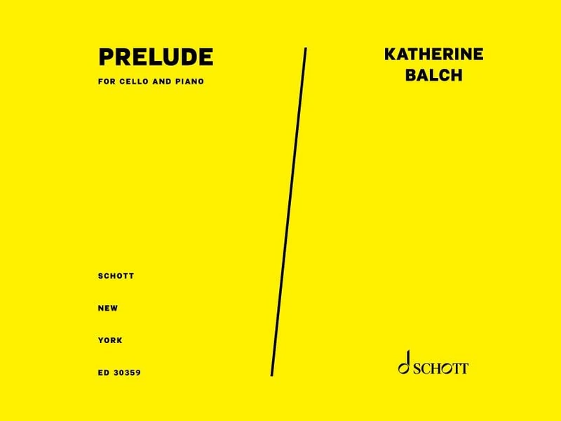 Prelude: for cello and piano. cello and piano. Matériel d'exécution.