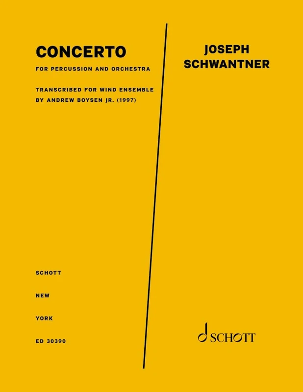 Concerto: for percussion and orchestra. solo percussion and wind ensemble. Partition.