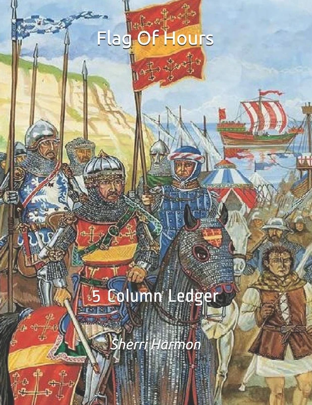 Flag Of Hours: 5 Column Ledger
