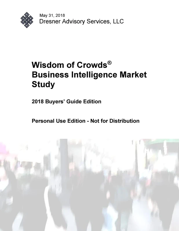 2018 Wisdom of Crowds Business Intelligence Market Study Buyer's Guide - Image 1