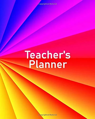 Teacher's Planner: Stay Organized, Plan Lessons and Field Trips, Track All Class Details With This Full-Color Planner For 2018-2019 Includes 2-Page ... Kaleidoscope of Color Pattern - Matte Finish