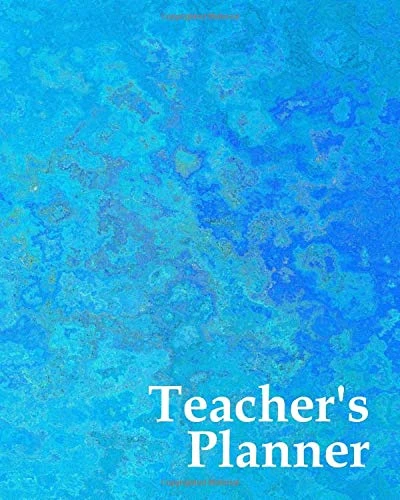 Teacher's Planner: Stay Organized, Plan Lessons and Field Trips, Track All Class Details With This Full-Color Planner For 2018-2019 Includes 2-Page ... Mixed Blues Pattern Background - Matte Finish