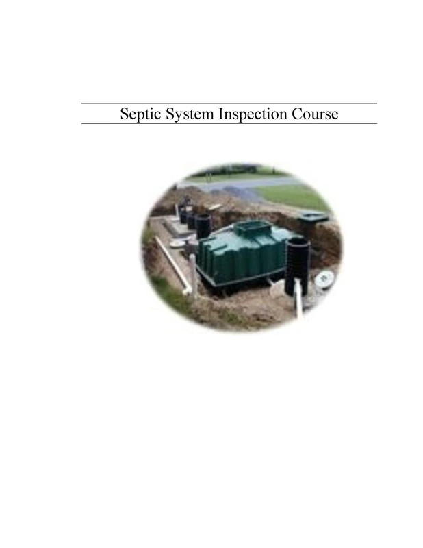 CREATESPACE Septic System Inspection Course for Inspectors