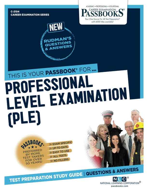 Professional Level Examination (PLE): Passbooks Study Guide (Career Examination, 2104)