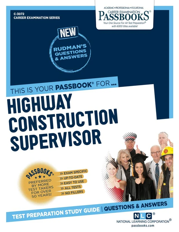 Highway Construction Supervisor: Passbooks Study Guide (Career Examination, 3072)