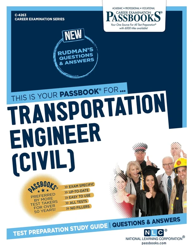 Transportation Engineer (Civil) (C-4263): Passbooks Study Guide (Career Examination Series) - Image 1