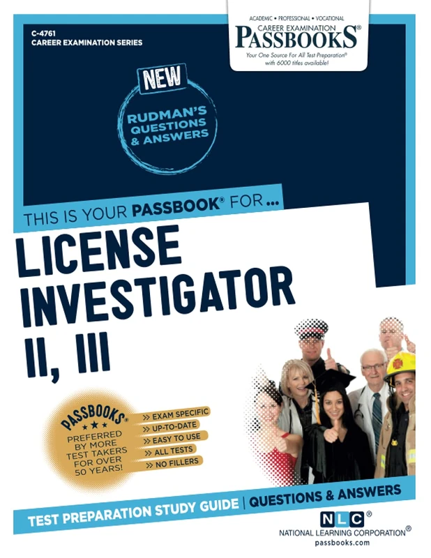 License Investigator II/Iii C-4761: Passbooks Study Guide (Career Examination, 4761) - Image 1