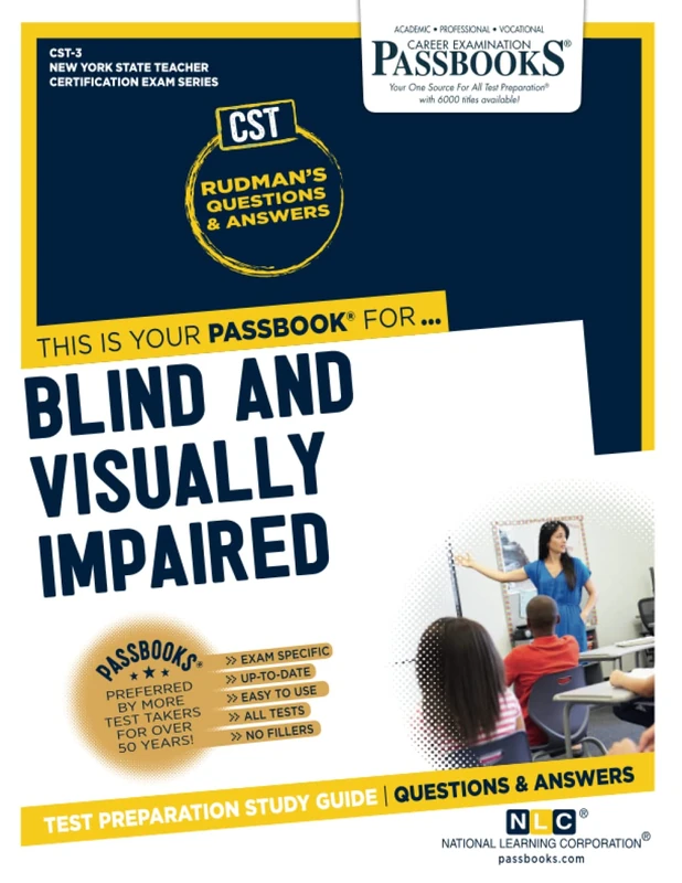 Blind and Visually Impaired: Passbooks Study Guide (New York State Teacher Certification Exam, 3)