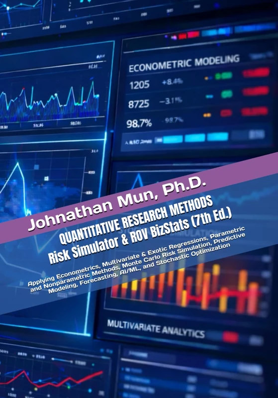 Quantitative Research Methods Using Risk Simulator and ROV BizStats Software: Applying Econometrics, Multivariate Regression, Parametric and ... Modeling & Forecasting, & Optimization