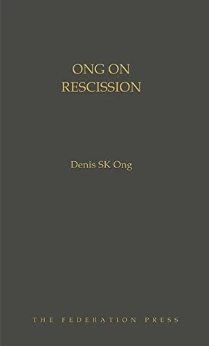 Ong on Rescission