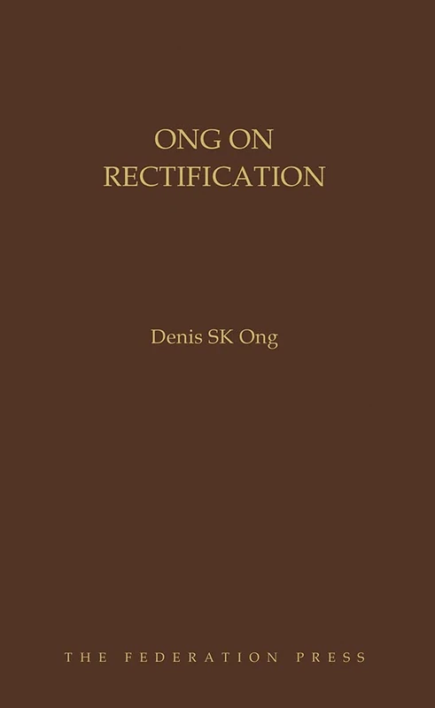 Ong on Rectification