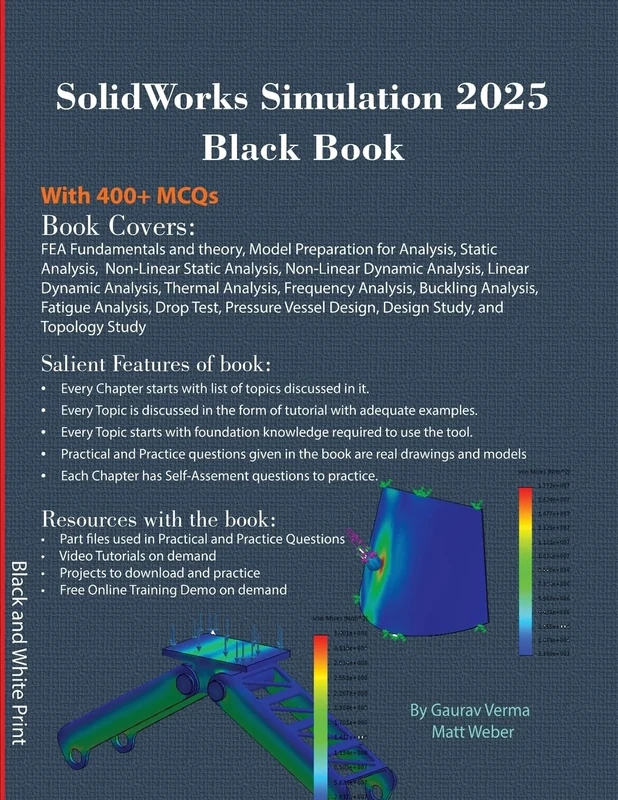 SolidWorks Simulation 2025 Black Book