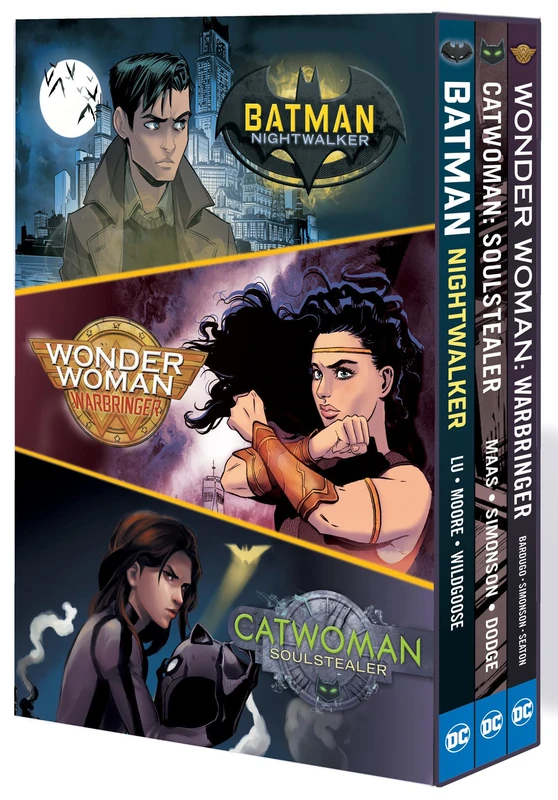 The Dc Icons Series: The Graphic Novel Set: Batman Night: Walker / Wonderwoman: Warbringer / Catwoman: Soulstealer (DC Icons: Graphic Novels for Young Adults)