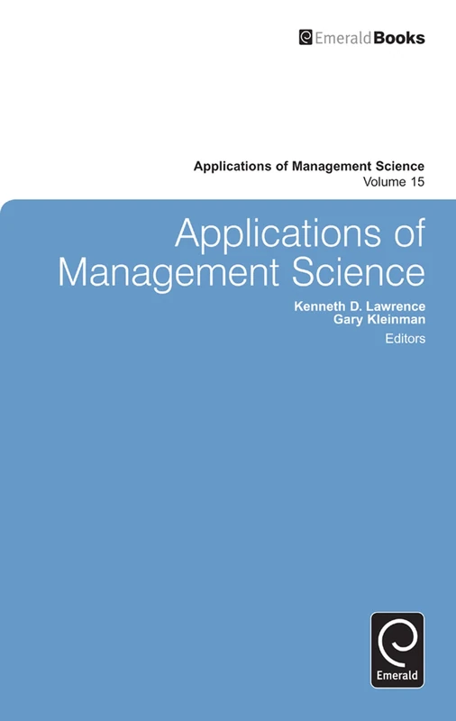 Applications of Management Science: 15