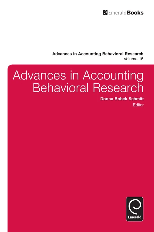 Advances in Accounting Behavioral Research: 15
