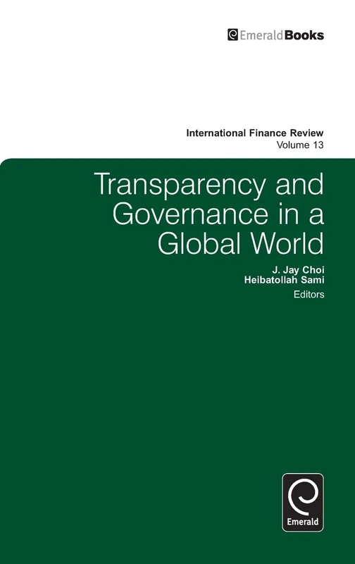 Transparency in Information and Governance: 13 (International Finance Review, 13)
