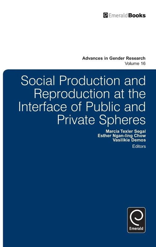 Social Production and Reproduction at the Interface of Public and Private Spheres: 16 (Advances in Gender Research, 16)