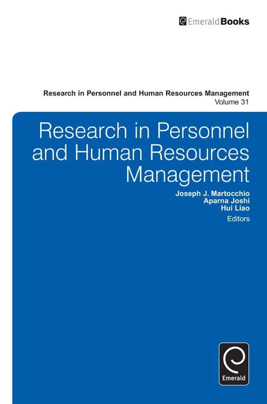 Research in Personnel and Human Resources Management: 31