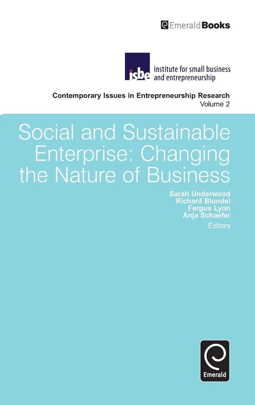 Social and Sustainable Enterprise: Changing the Nature of Business: 2 (Contemporary Issues in Entrepreneurship Research, 2)