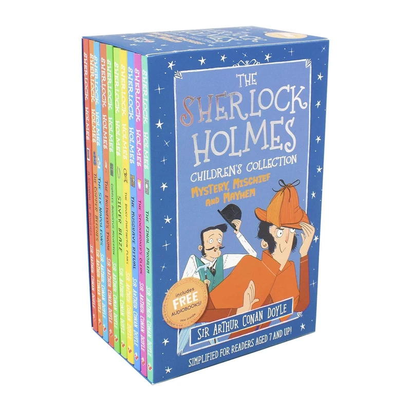 The Sherlock Holmes Children's Collection: Mystery, Mischief and Mayhem (Easy Classics) 10 Books Box Set (A Scandal in Bohemia, The Copper Beeches … The Stockbroker’s Clerk, The Final Problem)