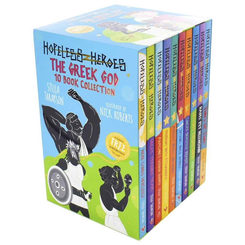 Hopeless Heroes: The Greek God Collection - 10 Book Box (Here Comes Hercules, Hera's Terrible Trap … Hades' Pet Hellhound, Time's Up, Tim!)