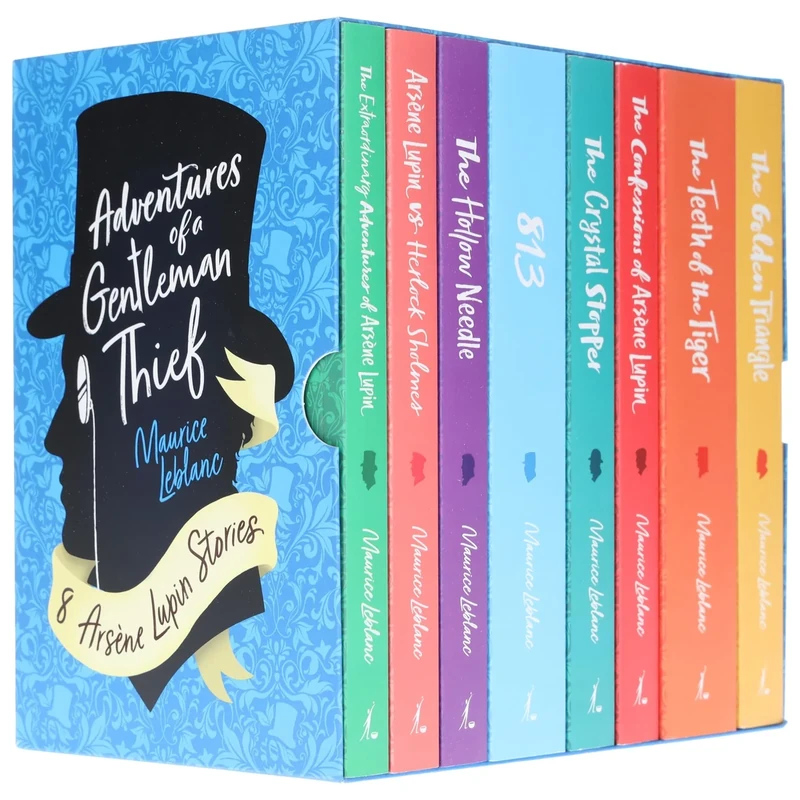 The Complete Collection of Arsène Lupin 8 Books Box Set by Maurice LeBlanc(Herlock Sholmes, The Confessions, The Crystal Stopper, The Confessions of Arsene Lupin & More)