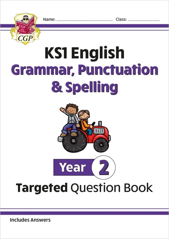 KS1 English Year 2 Grammar, Punctuation & Spelling Targeted Question Book (with Answers) (CGP Year 2 English)