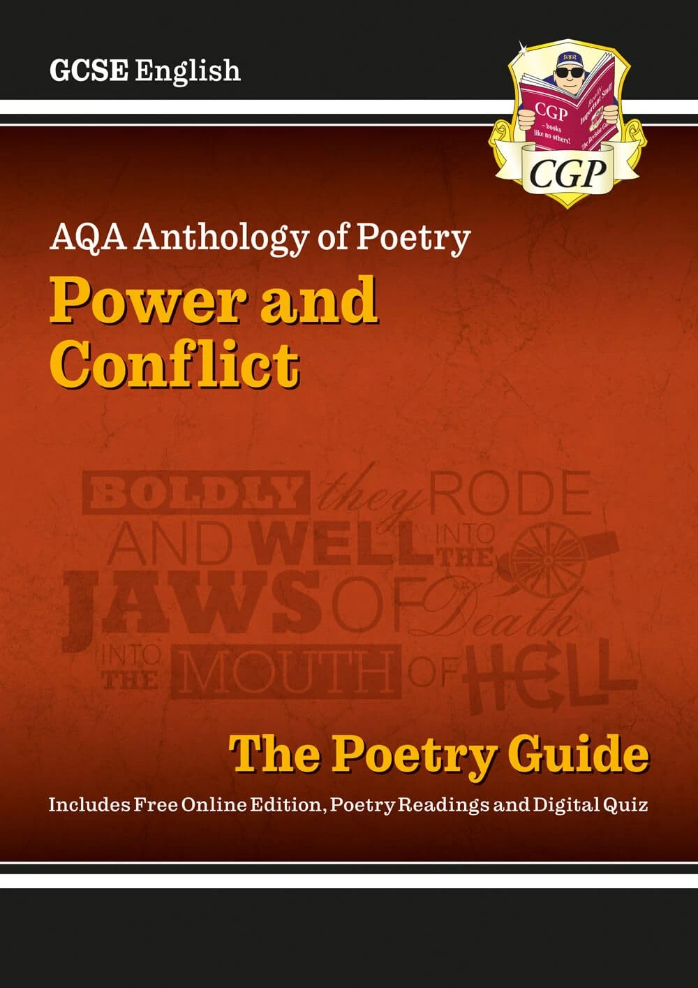 GCSE English AQA Poetry Guide - Power & Conflict Anthology inc. Online Edition, Audio & Quizzes: for the 2026 and 2027 exams (CGP AQA GCSE Poetry)