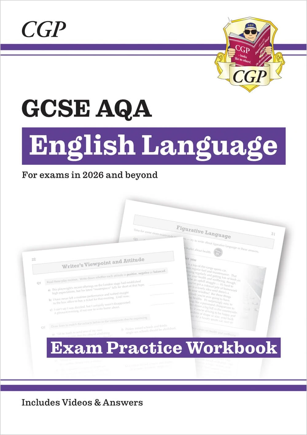 New GCSE English Language AQA Exam Practice Workbook - with Answers and Videos (for exams from 2026) (CGP AQA GCSE English Language)